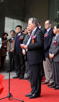 Mr. Peter Mason, President of the OIML, delivered a speech to express the wishes of complete success of InterWEIGHING2013.
